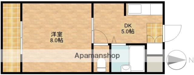 MAISON AMI(1DK/2階)の間取り写真