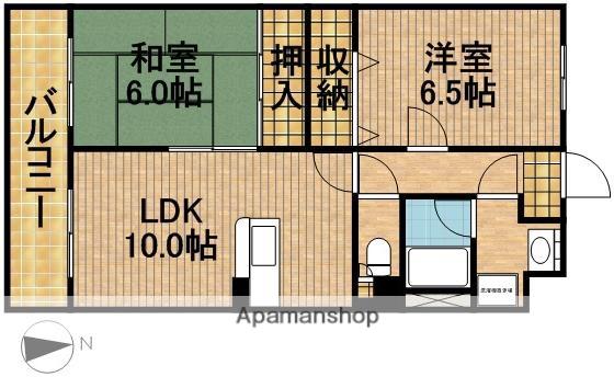 グランシャリオ(2LDK/3階)の間取り写真