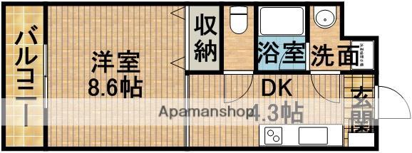 メゾン・アージュ(1K/1階)の間取り写真