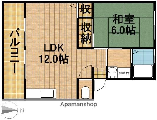 ヴィラパラディオ(1LDK/2階)の間取り写真