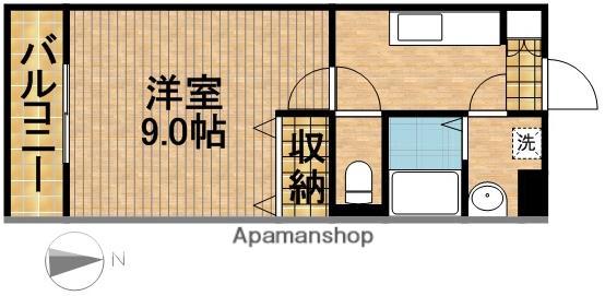 クランマーク(1K/1階)の間取り写真