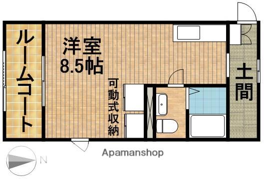 ステージア(ワンルーム/1階)の間取り写真