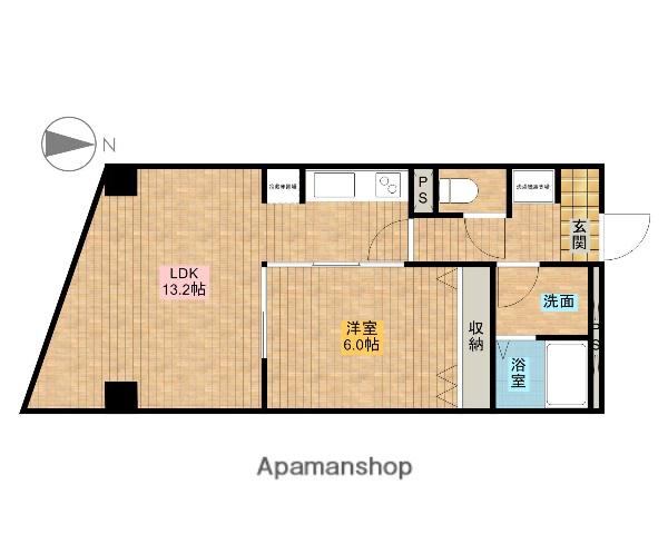 プチタウン半田山(1LDK/1階)の間取り写真