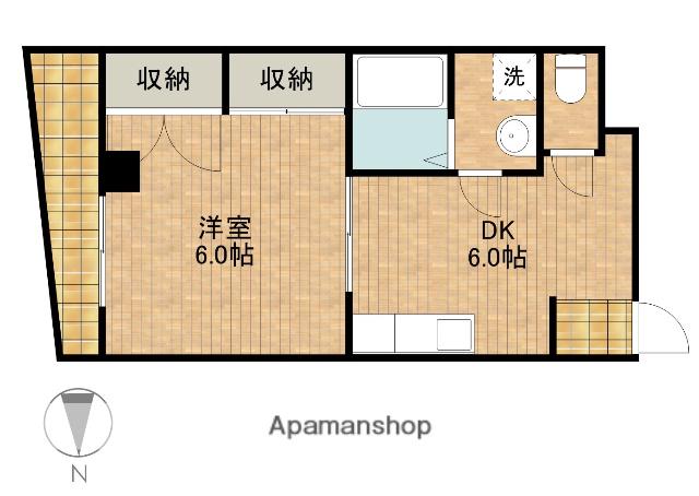 EIGHT BUILDINGⅠ(1DK/3階)の間取り写真