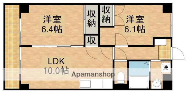 ベルドミール半田山(2LDK/3階)の間取り写真