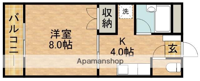 エスプリエール(1K/2階)の間取り写真