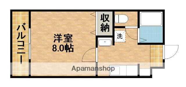 モデスティ(1K/2階)の間取り写真