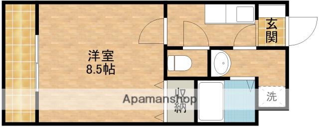 BLANDINI(1K/5階)の間取り写真