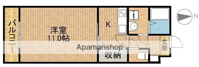 FORCEⅥ(1K/3階)の間取り写真