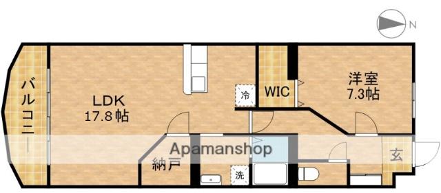 つつみタウンⅡ(1LDK/1階)の間取り写真