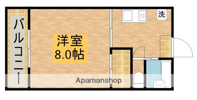 ロイヤル中泉(ワンルーム/3階)の間取り写真