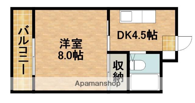 CLASSICⅡ(1DK/3階)の間取り写真