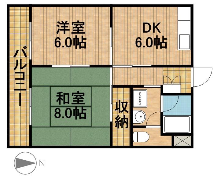 LIANGE A(1LDK/3階)の間取り写真