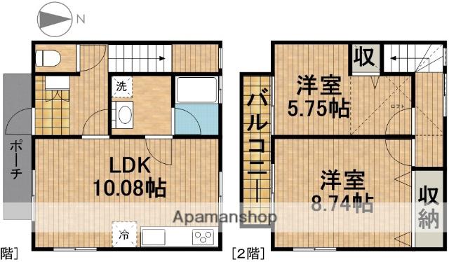 パークハイツ(2LDK)の間取り写真
