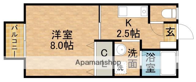 ダイワロイヤルガーデンⅠ(1K/2階)の間取り写真