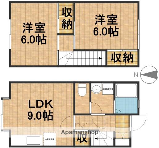 プチタウン吹上(2LDK)の間取り写真