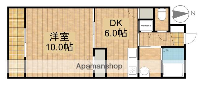 セントラルヒルズA(1DK/2階)の間取り写真