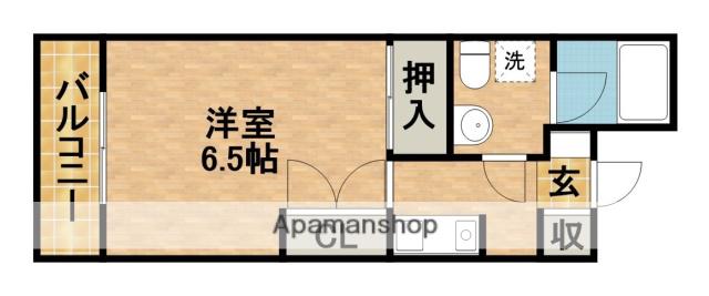 カーサ・ミラ日神パレステージ浜松2(1K/2階)の間取り写真