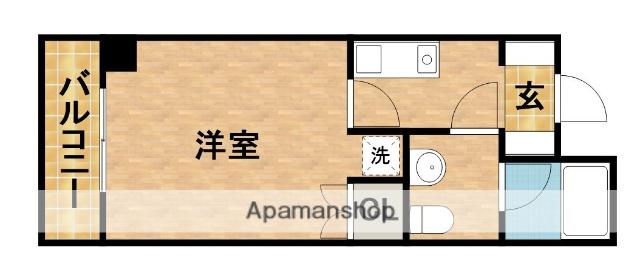 カーサ・ミラ日神パレステージ浜松2(1K/5階)の間取り写真