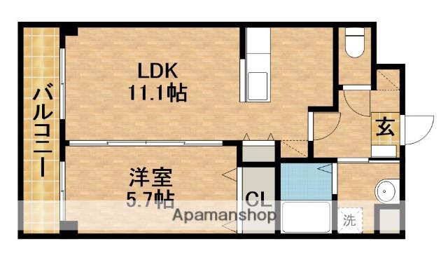 ロイヤルパーク浜松幸(1LDK/3階)の間取り写真