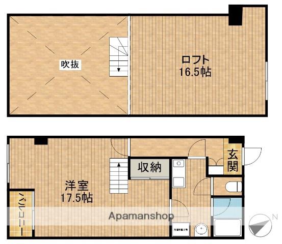 ARCO10(1K/7階)の間取り写真