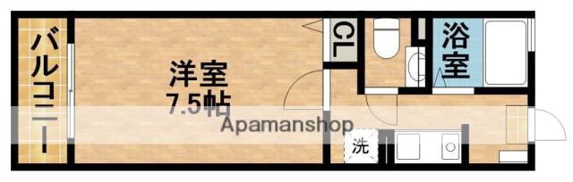 エムスタイル(1K/2階)の間取り写真
