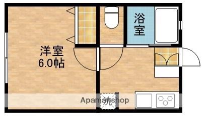 リバーイースト(1K/1階)の間取り写真