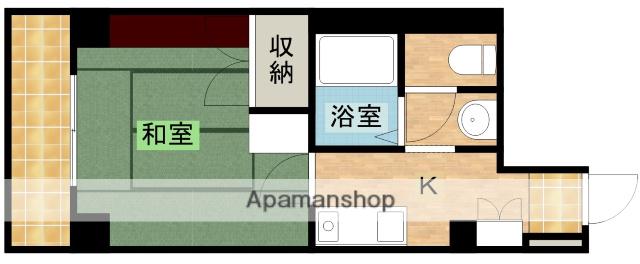 アルシェ浜松(1K/2階)の間取り写真