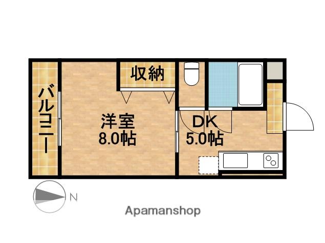 マンション富士見台(1DK/3階)の間取り写真