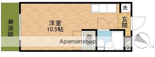 サンアベニュー富塚Ⅰ(1K/1階)の間取り写真