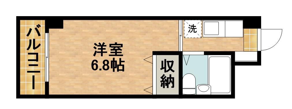 フジヤステーションコート浜松(ワンルーム/10階)の間取り写真