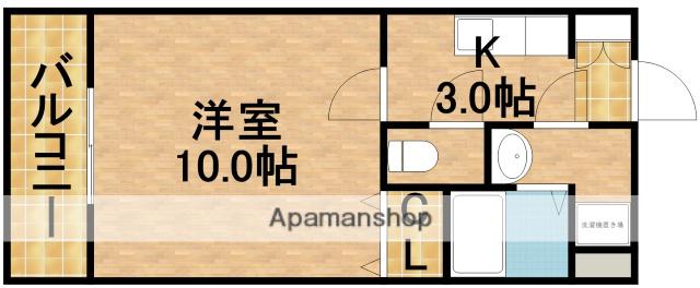 たちばな弐番館(1K/2階)の間取り写真