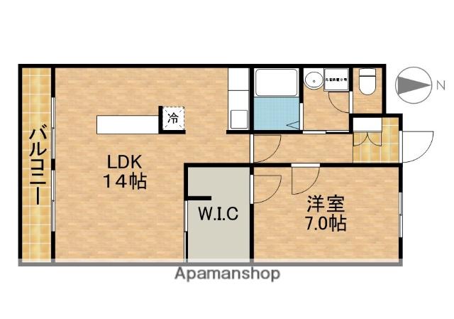 ネバーランドⅠ(1LDK/1階)の間取り写真