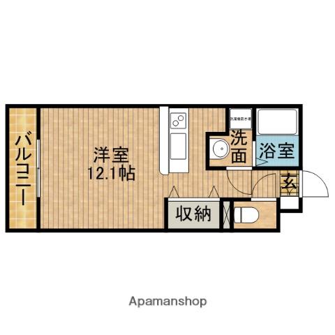 グランストーク・ウィンディ(ワンルーム/1階)の間取り写真