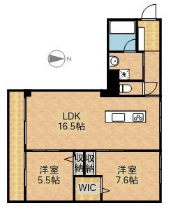 BON FILONE(2LDK/1階)の間取り写真