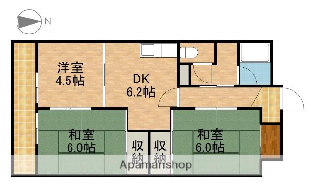 メゾンドパルファ(3DK/3階)の間取り写真