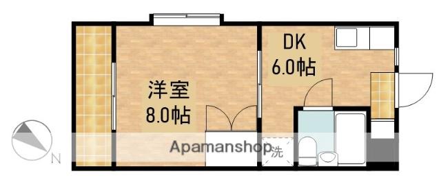 サードアベニュー佐鳴台 Ⅱ(1DK/2階)の間取り写真
