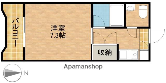 メゾンベルシャンブル(1K/2階)の間取り写真