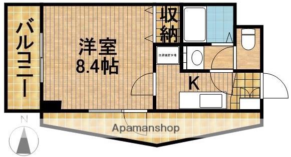 オリーブ(1K/2階)の間取り写真