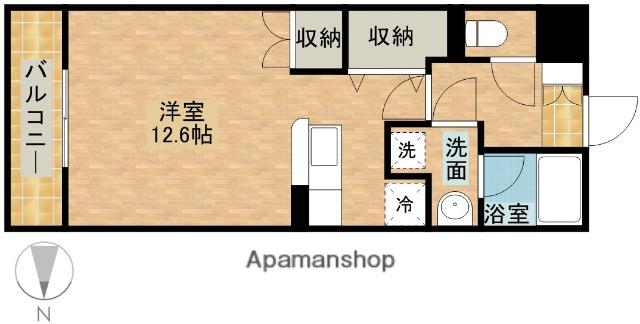 サウス VERUSHINA(ワンルーム/3階)の間取り写真