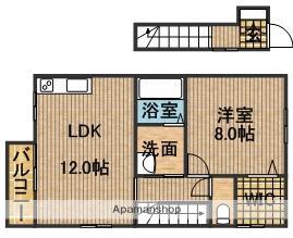 プリメーラⅡ(1LDK/2階)の間取り写真