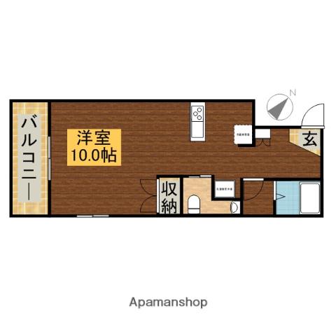 ARCO15(ワンルーム/3階)の間取り写真