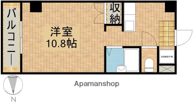 野中第5マンション(ワンルーム/2階)の間取り写真