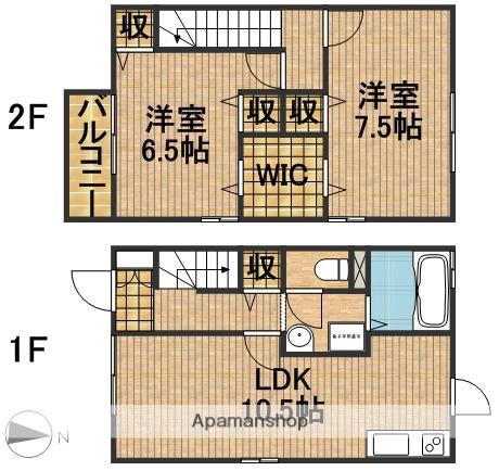 ブライティ佐藤Ａ(2LDK)の間取り写真
