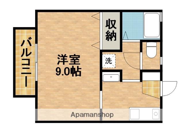 こぐま座コーポ(1K/2階)の間取り写真