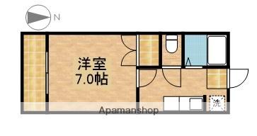 ビバリーハウス西町(1K/2階)の間取り写真