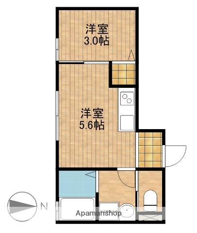 セントレア・デザイナーズ和地山(1DK/1階)の間取り写真