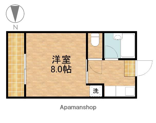 サンロード新居(1K/2階)の間取り写真