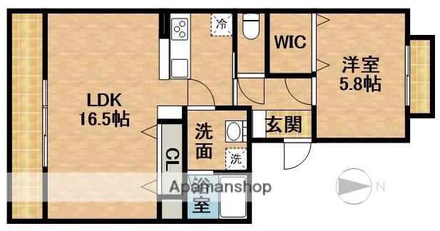 ウィンベル鎧橋Ⅱ(1LDK/3階)の間取り写真