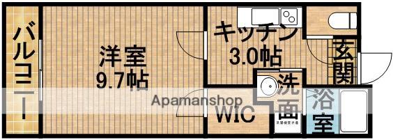 東海道本線 愛野駅(静岡) 徒歩1分 5階建 築19年(1K/4階)の間取り写真